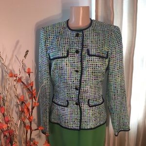 Striking lightweight Adrianna Papell jacket Sz 10